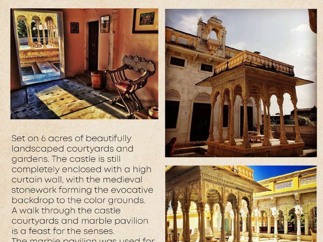 Heritage pavilion at Ghanerao Royal Castle
